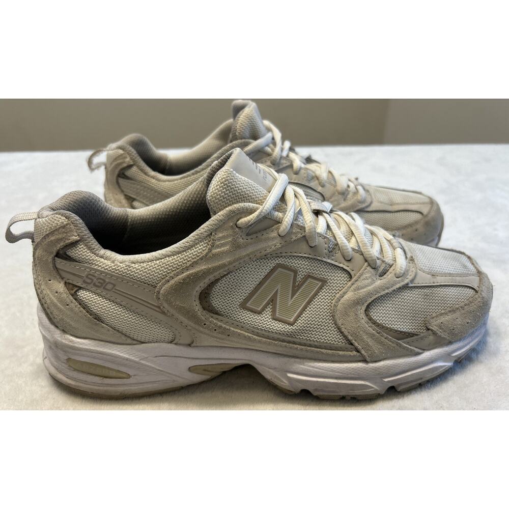 New Balance 530 Shoes Men’s Size 9.5 Sea Salt Moonbeam White Beige MR530OW